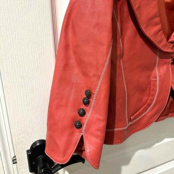 Wilson's Leather 100% leather notch collar jacket - Picture 5 of 10